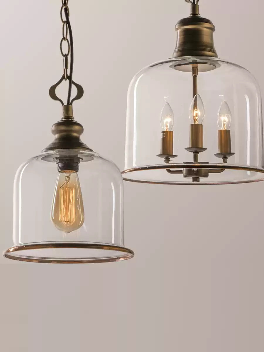 Celaniella Vintage Elegance Pendelleuchte aus Glas