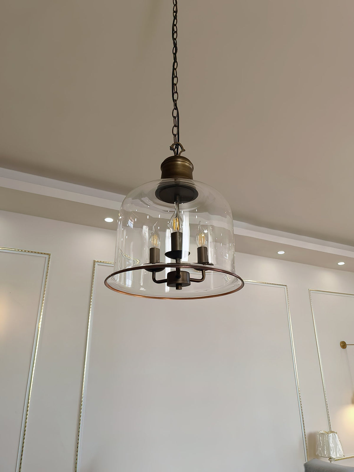 Celaniella Vintage Elegance Pendelleuchte aus Glas