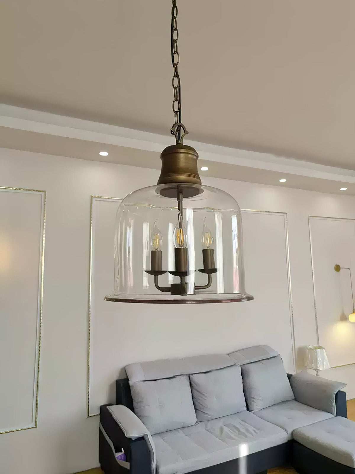Celaniella Vintage Elegance Pendelleuchte aus Glas