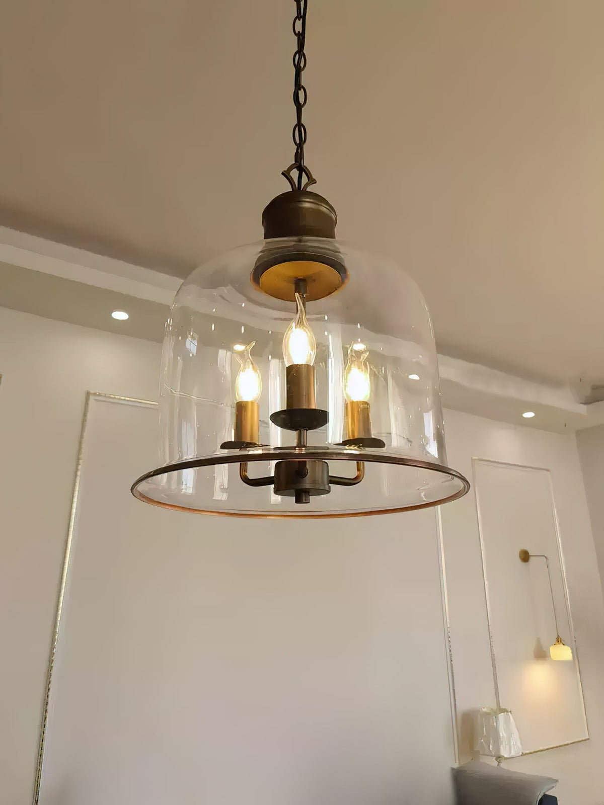 Celaniella Vintage Elegance Pendelleuchte aus Glas