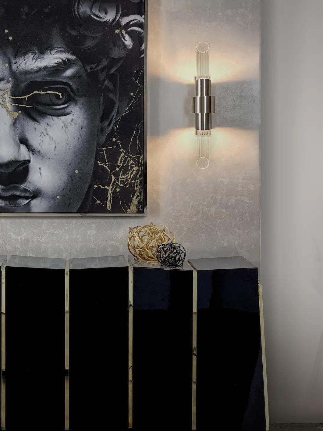 Seluise Wandleuchte skandinavisch Art Small Kristall Metall