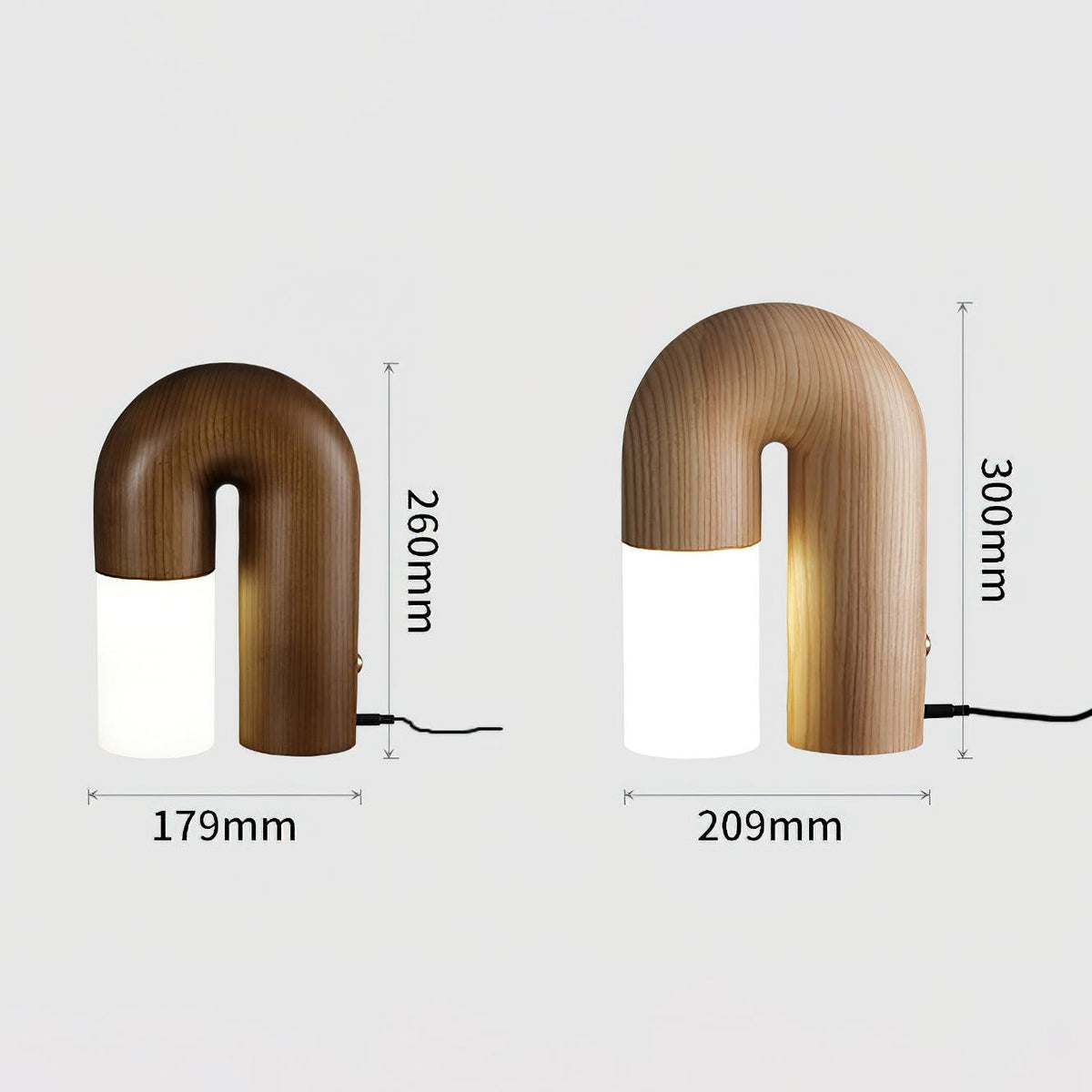 Arch Tischleuchte aus Holz