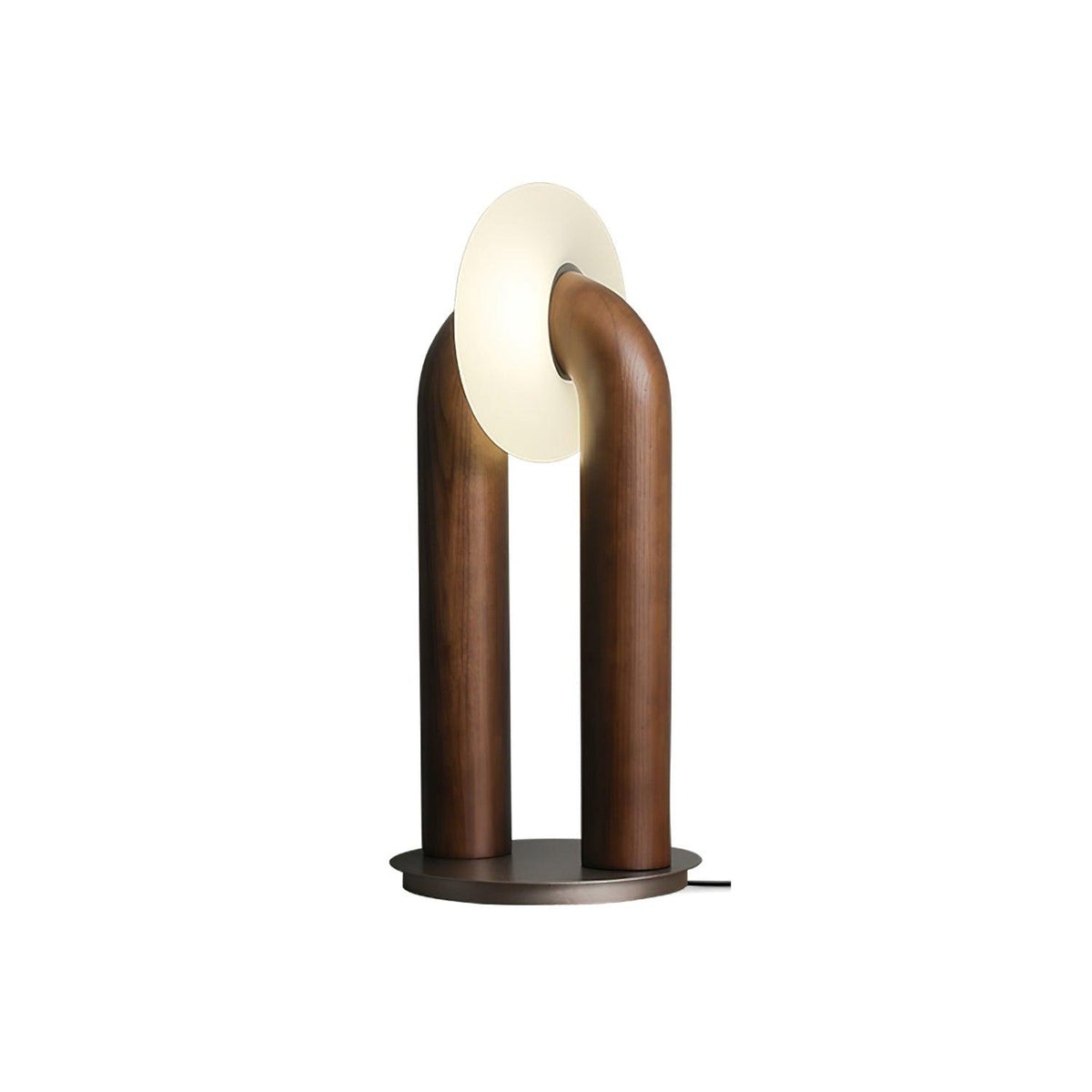 Elvelelia Vintage-Holz-Tischlampe