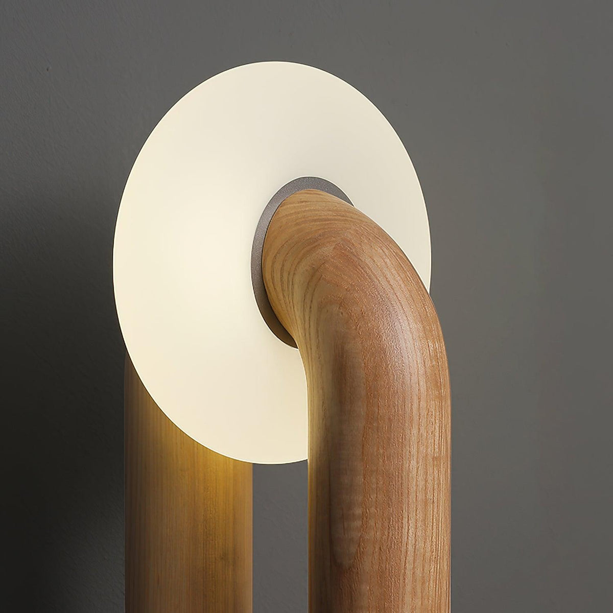 Elvelelia Vintage-Holz-Tischlampe