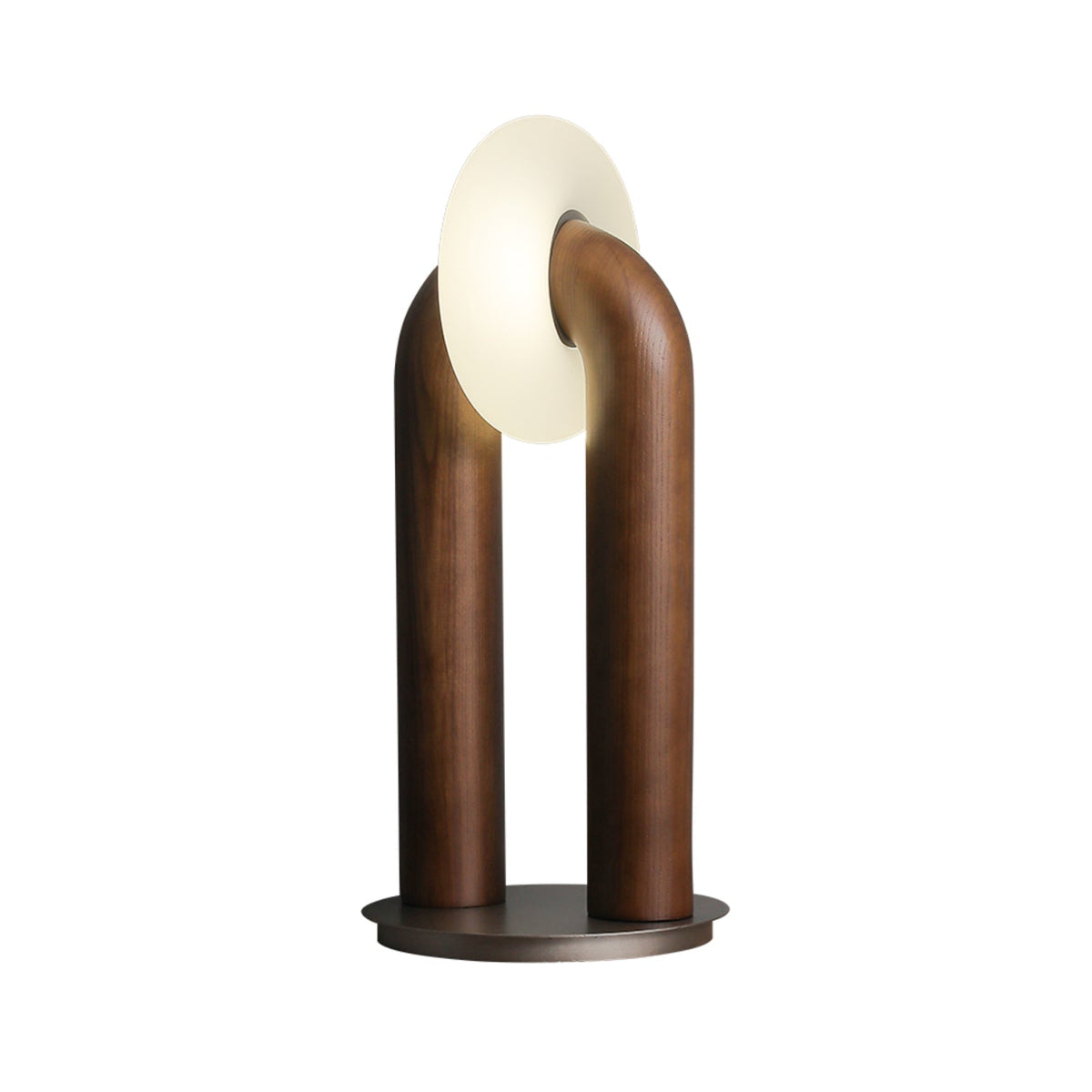 Elvelelia Vintage-Holz-Tischlampe