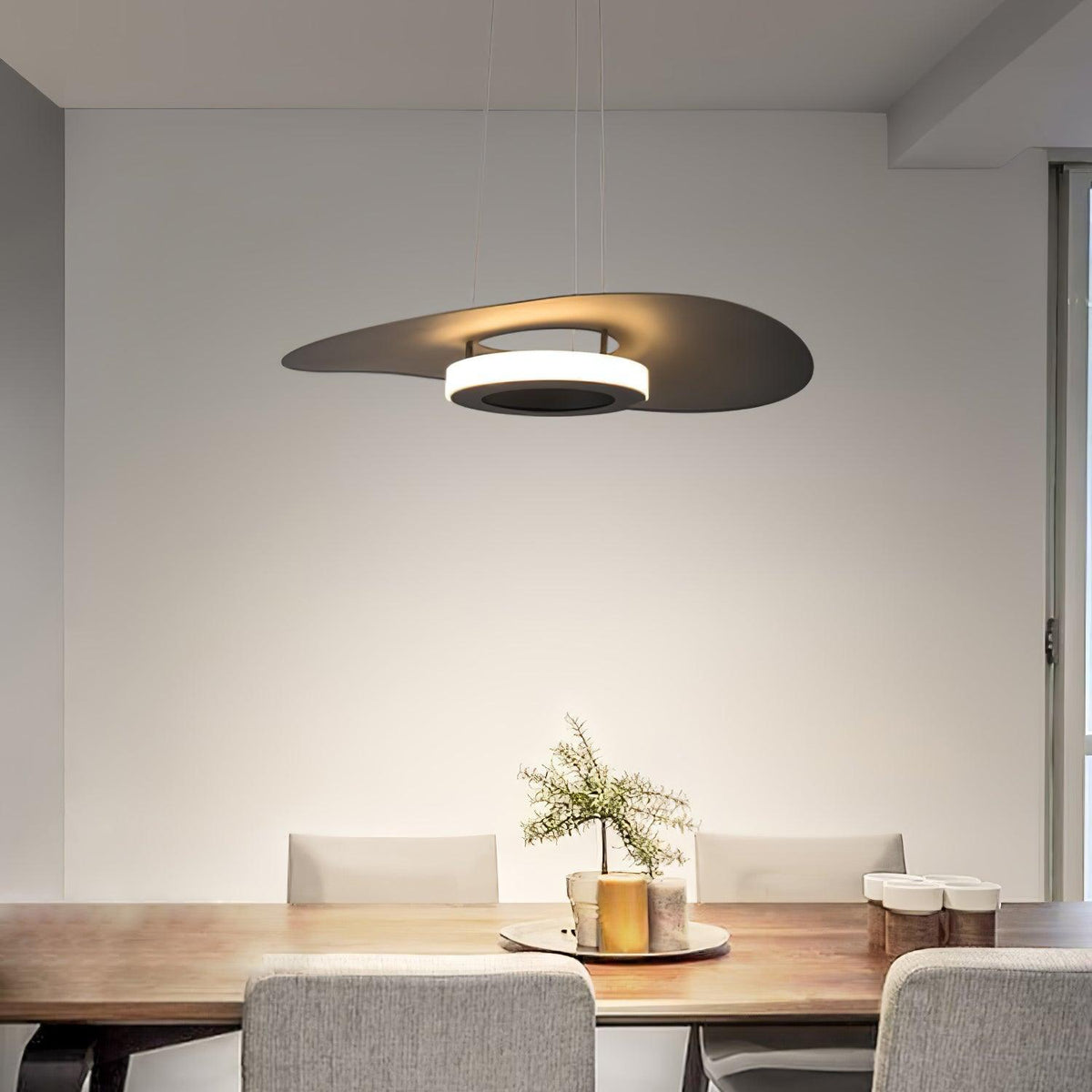 Woka Pendelleuchte Aluminium UFO-Ring Minimalistisch