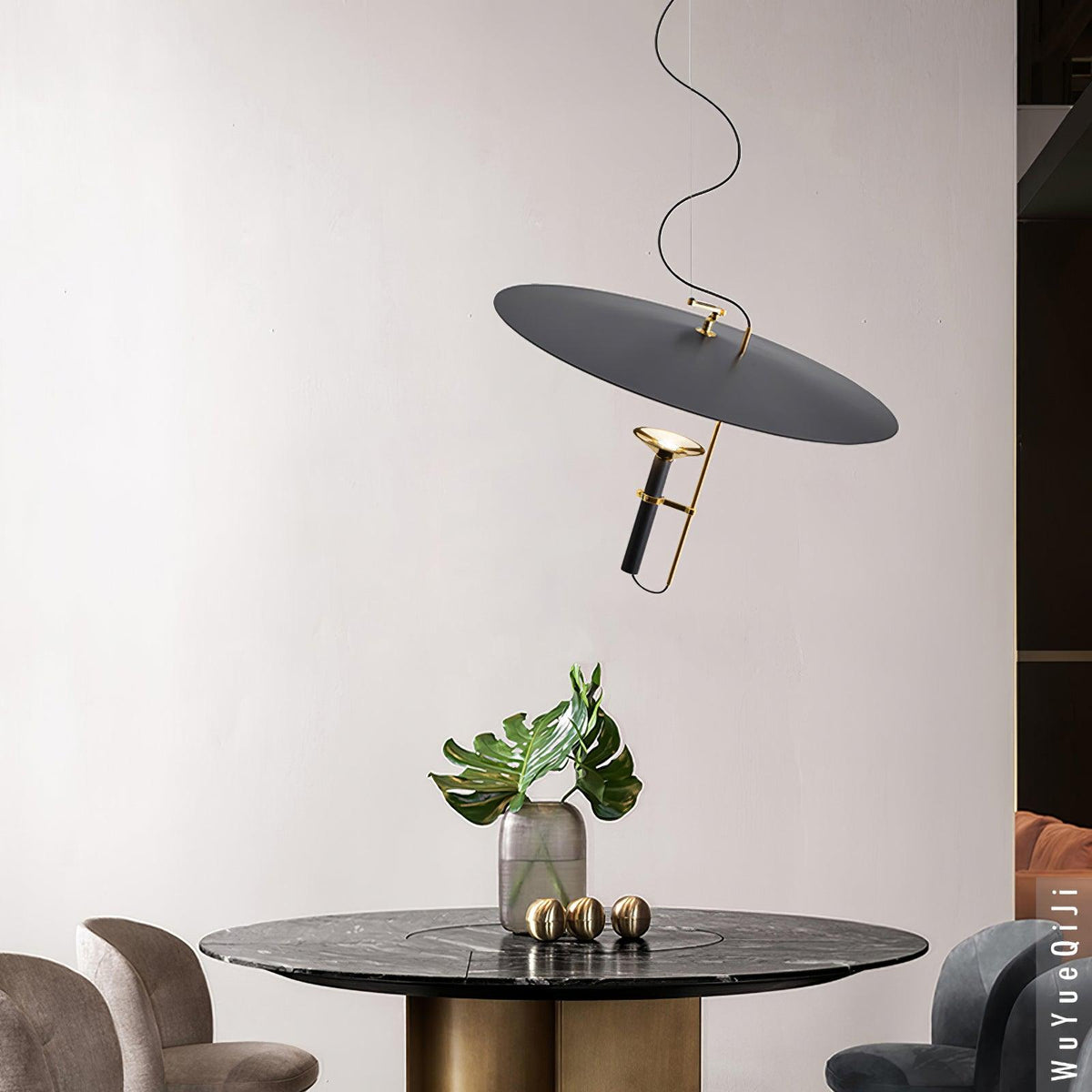 Dven Premium zeitgenössische UFO-Pendelleuchte