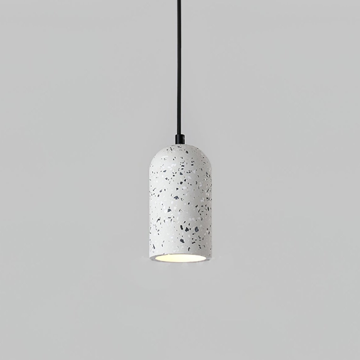 Brol Terrazzo Pendelleuchte im Industrie-Stil in Beton grau