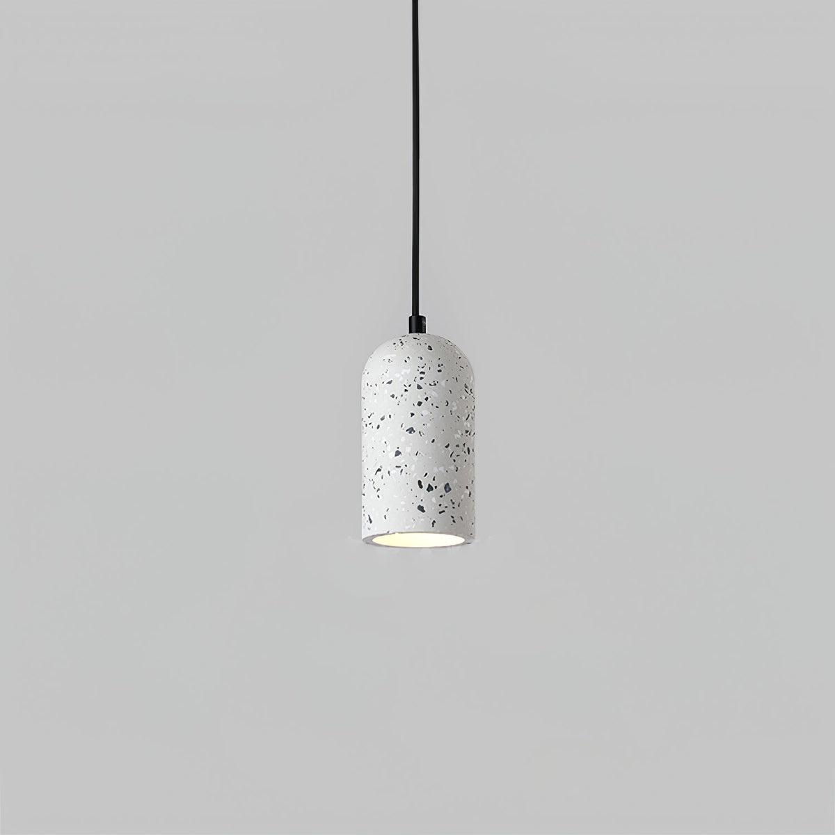 Brol Terrazzo Pendelleuchte im Industrie-Stil in Beton grau