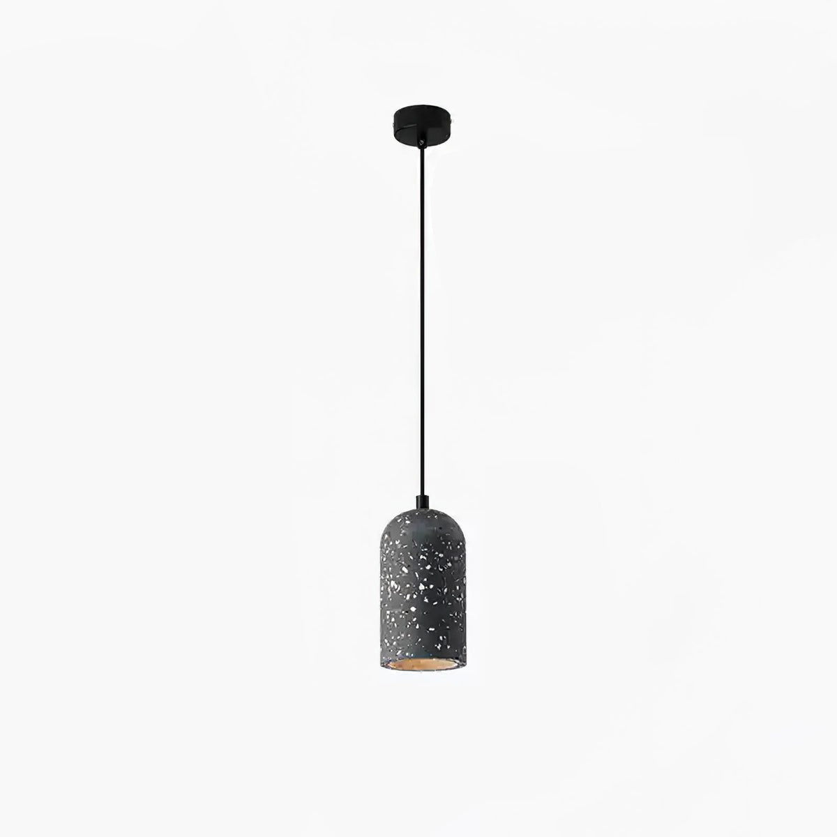 Brol Terrazzo Pendelleuchte im Industrie-Stil in Beton grau