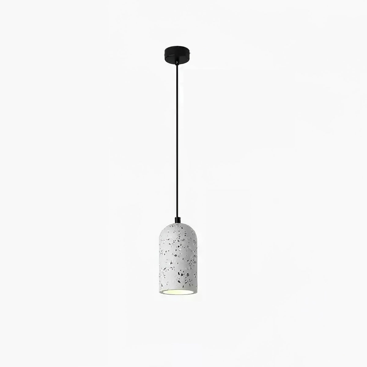 Brol Terrazzo Pendelleuchte im Industrie-Stil in Beton grau