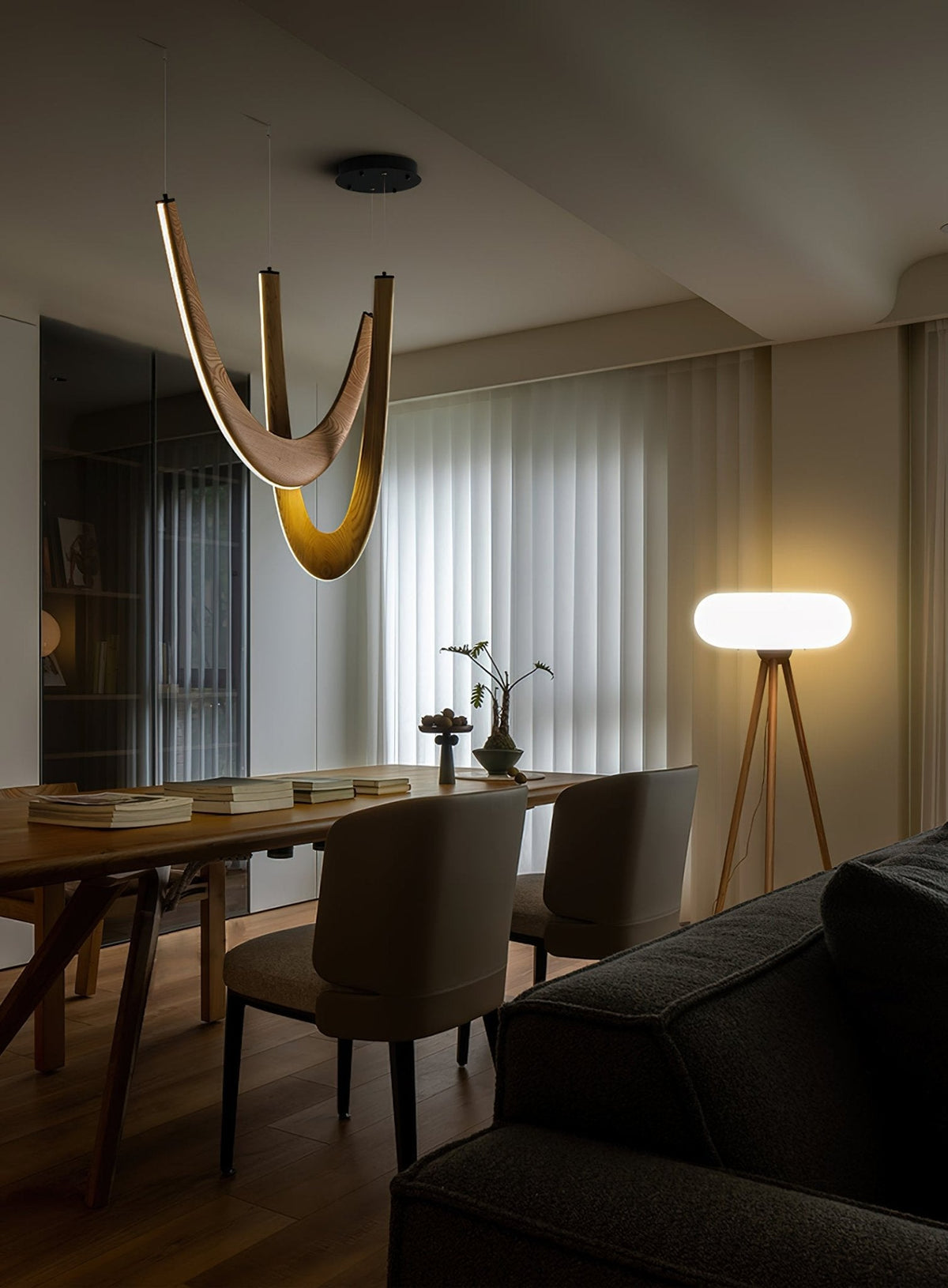 Aldaaine Pendelleuchte aus Holz