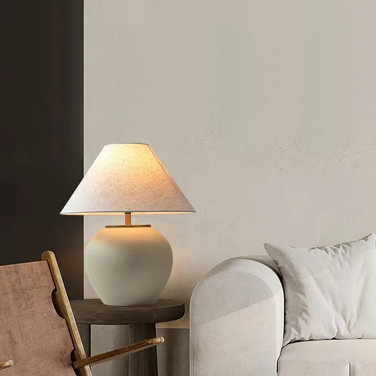 Etalis Keramik-Tischlampe