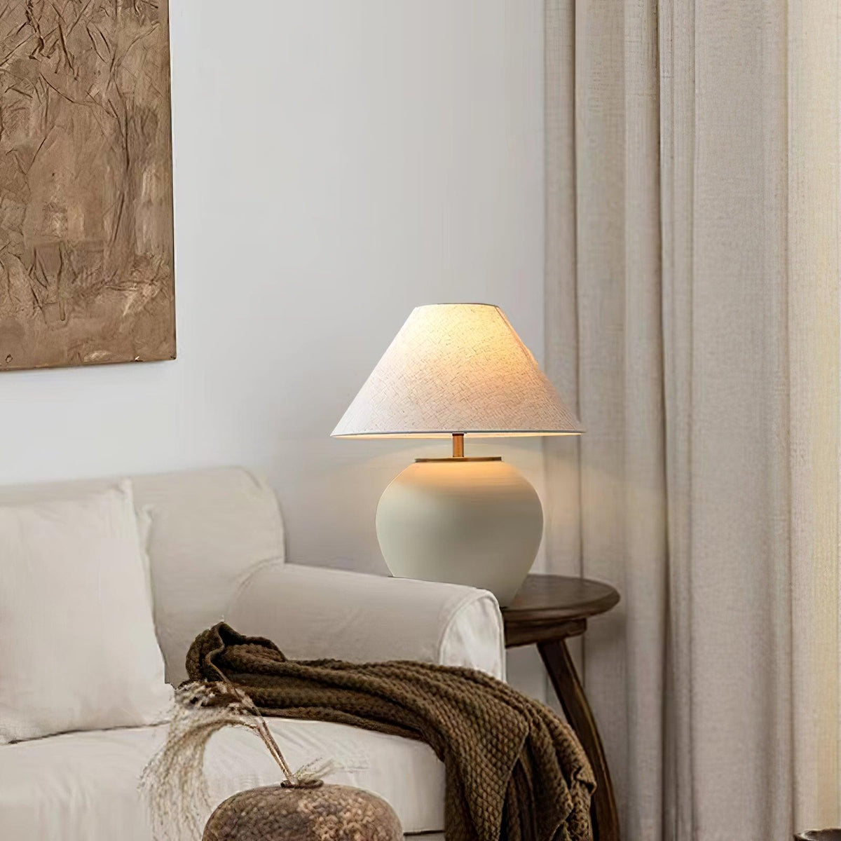 Etalis Keramik-Tischlampe