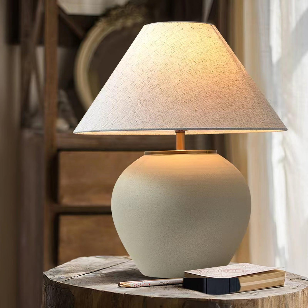 Etalis Keramik-Tischlampe