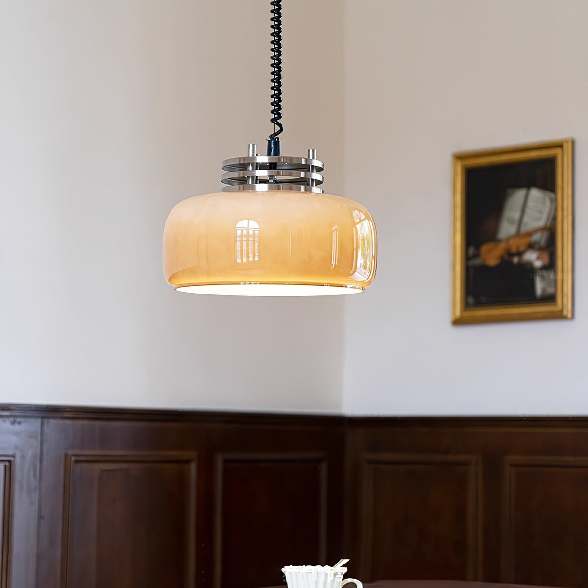 Quorin Pendelleuchte aus Glas im Industrie-Stil