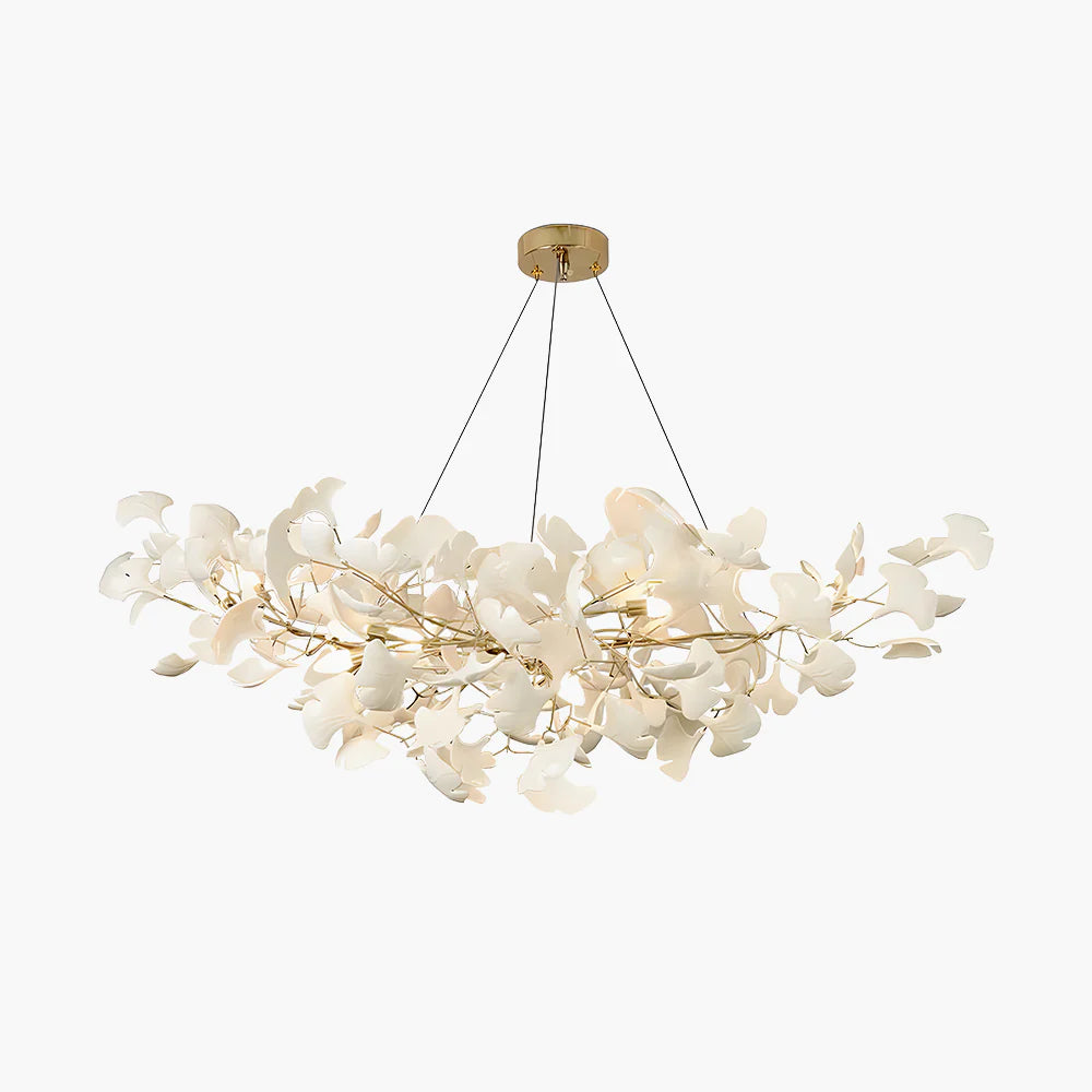 Olivia  Modern Luxuriöser gold Kronleuchter aus Metall und Keramik