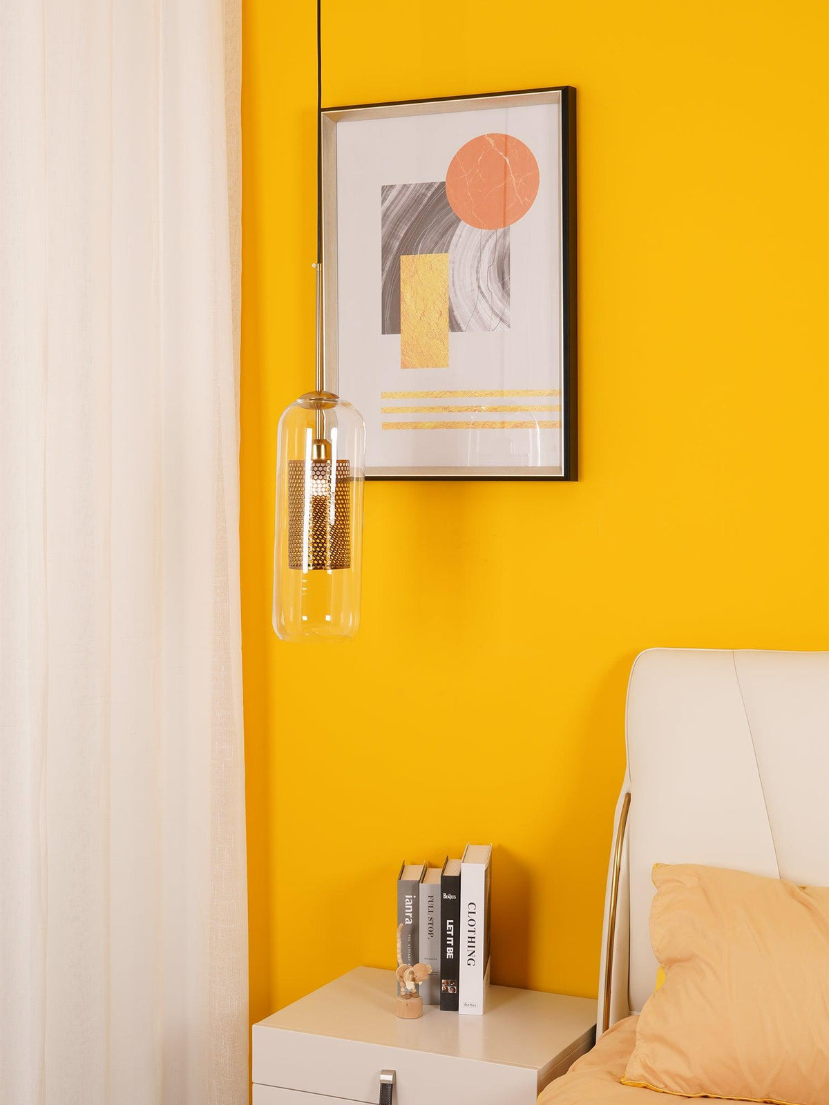 Sypharil Minimalistische Pendelleuchte aus Glas