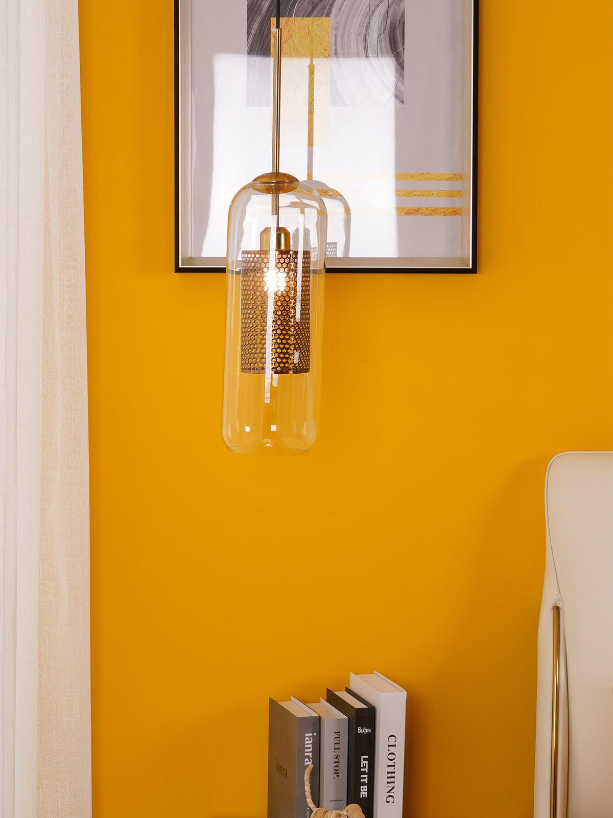 Sypharil Minimalistische Pendelleuchte aus Glas