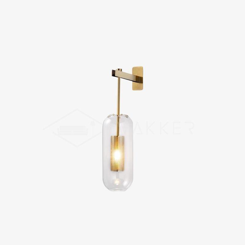Eirinette Premium skandinavische Kunstglas-Wandleuchte