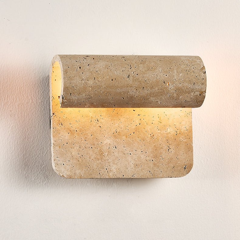 Vaelan Travertine Arc Wandleuchte