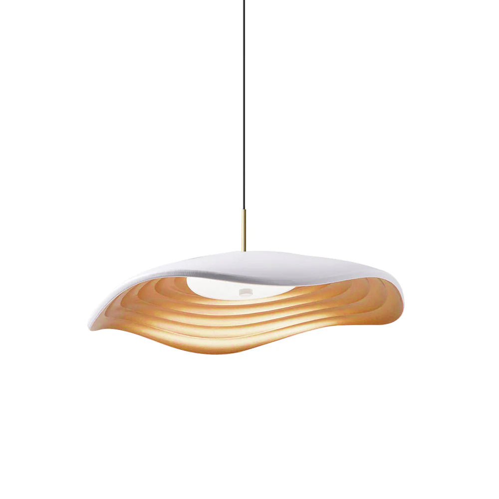 Mariva Pendelleuchte Wellenform Gold Akzent
