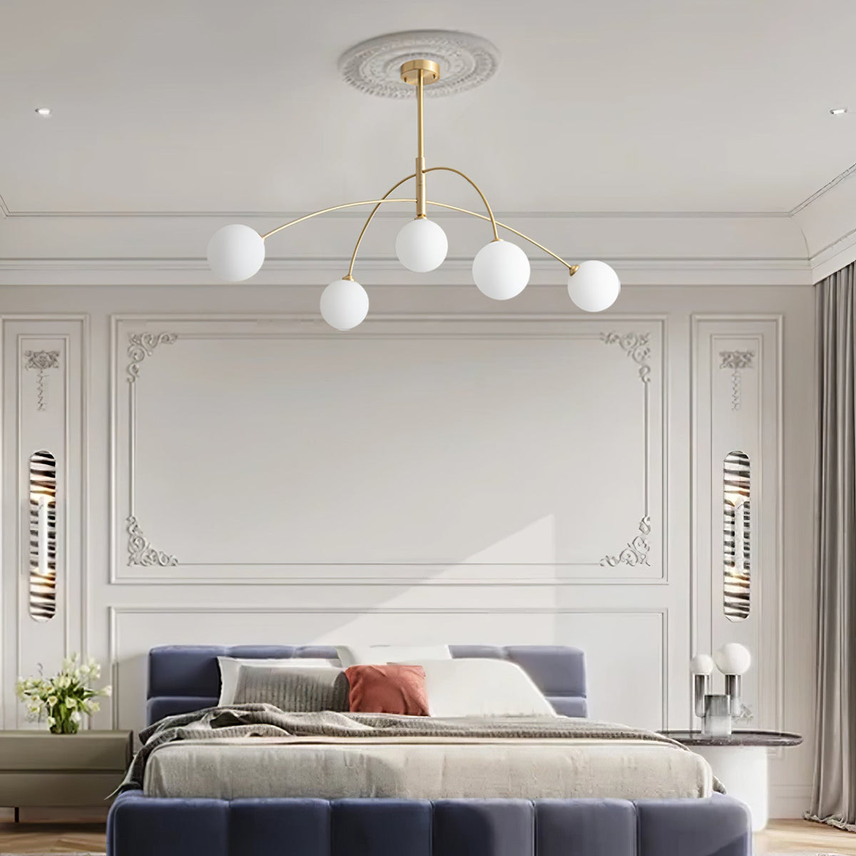 Orieliel Kronleuchter Valentina Arc Messing Elegant