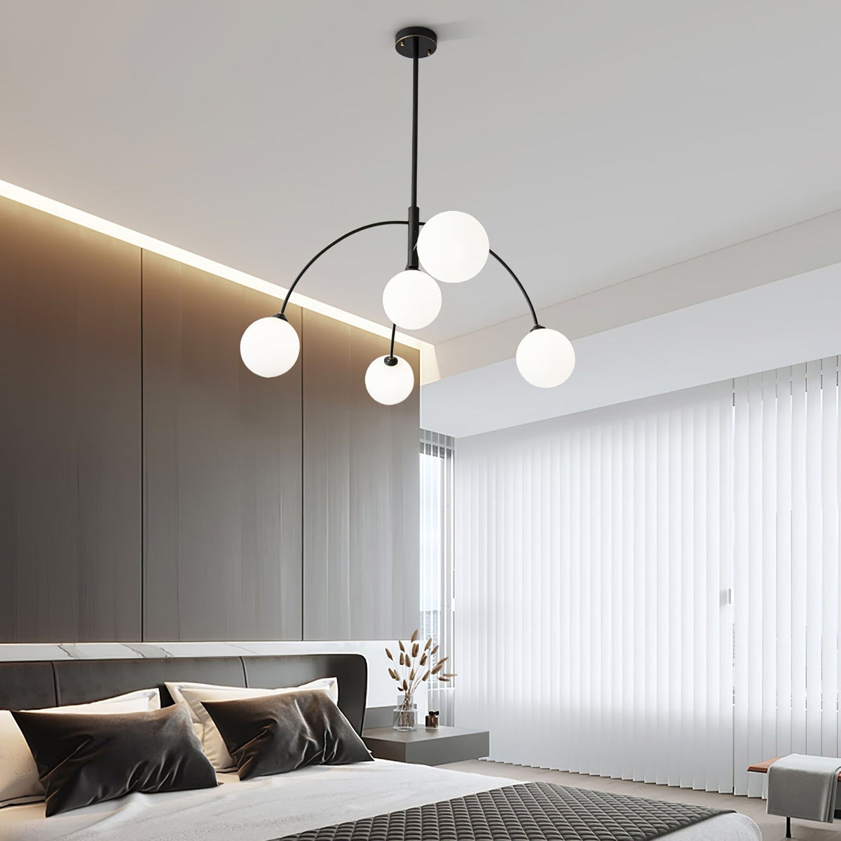 Orieliel Kronleuchter Valentina Arc Messing Elegant