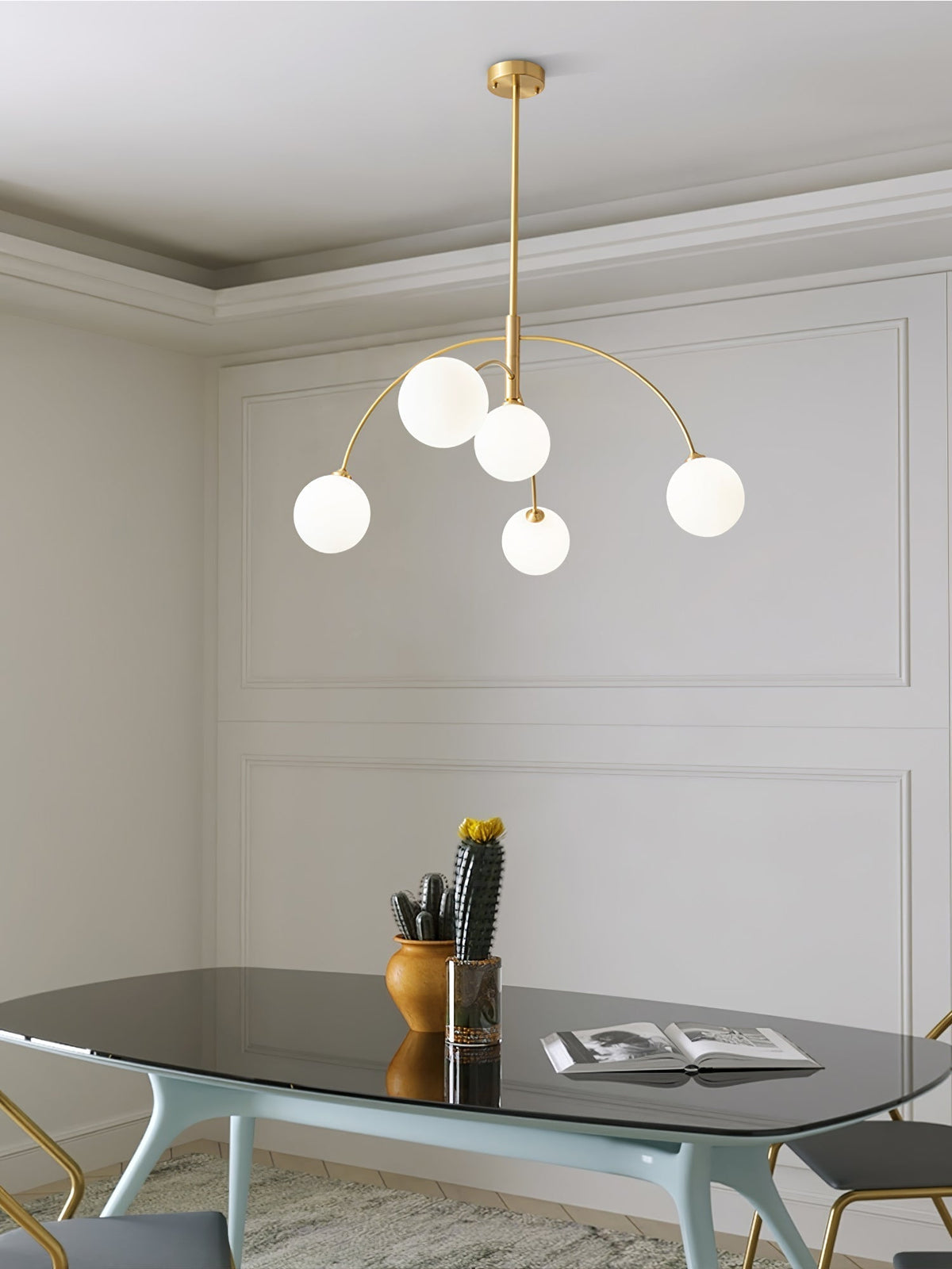 Orieliel Kronleuchter Valentina Arc Messing Elegant