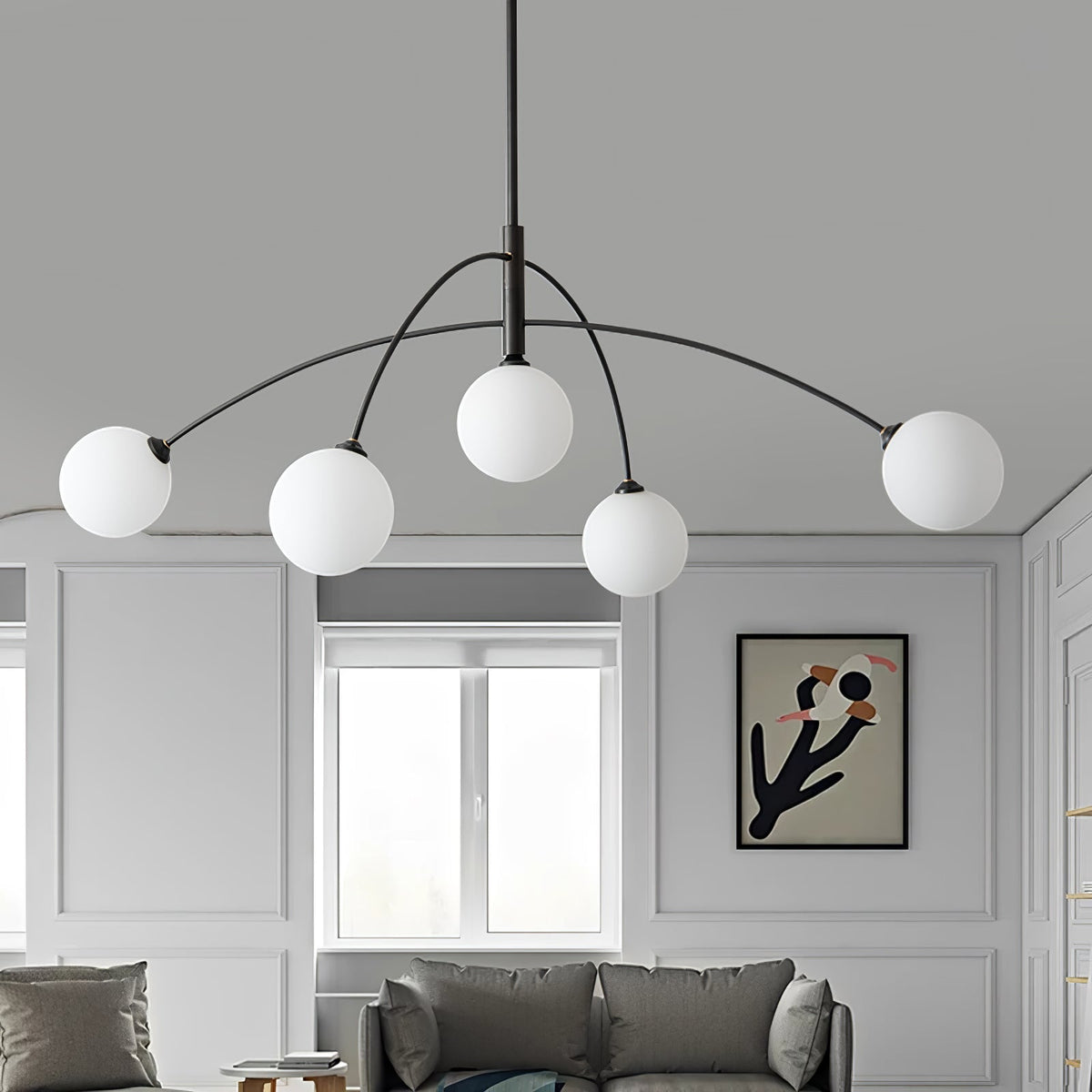 Orieliel Kronleuchter Valentina Arc Messing Elegant