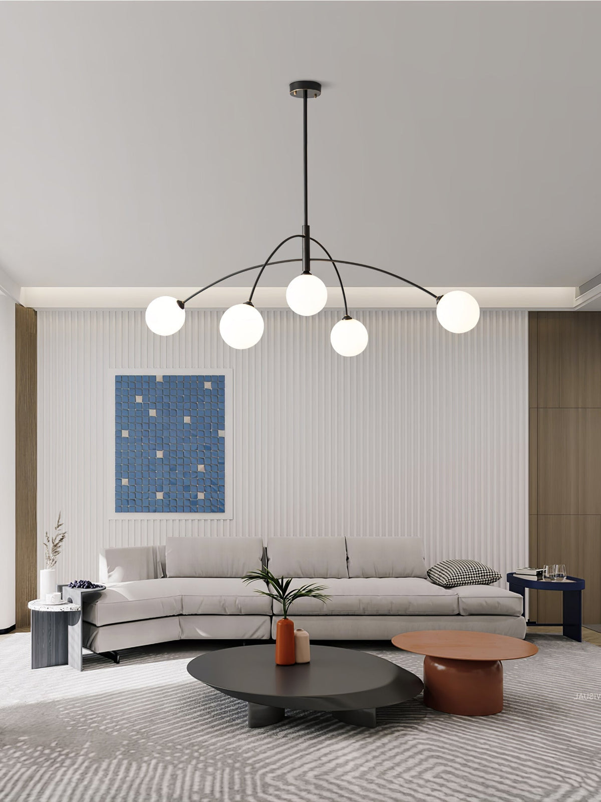 Orieliel Kronleuchter Valentina Arc Messing Elegant