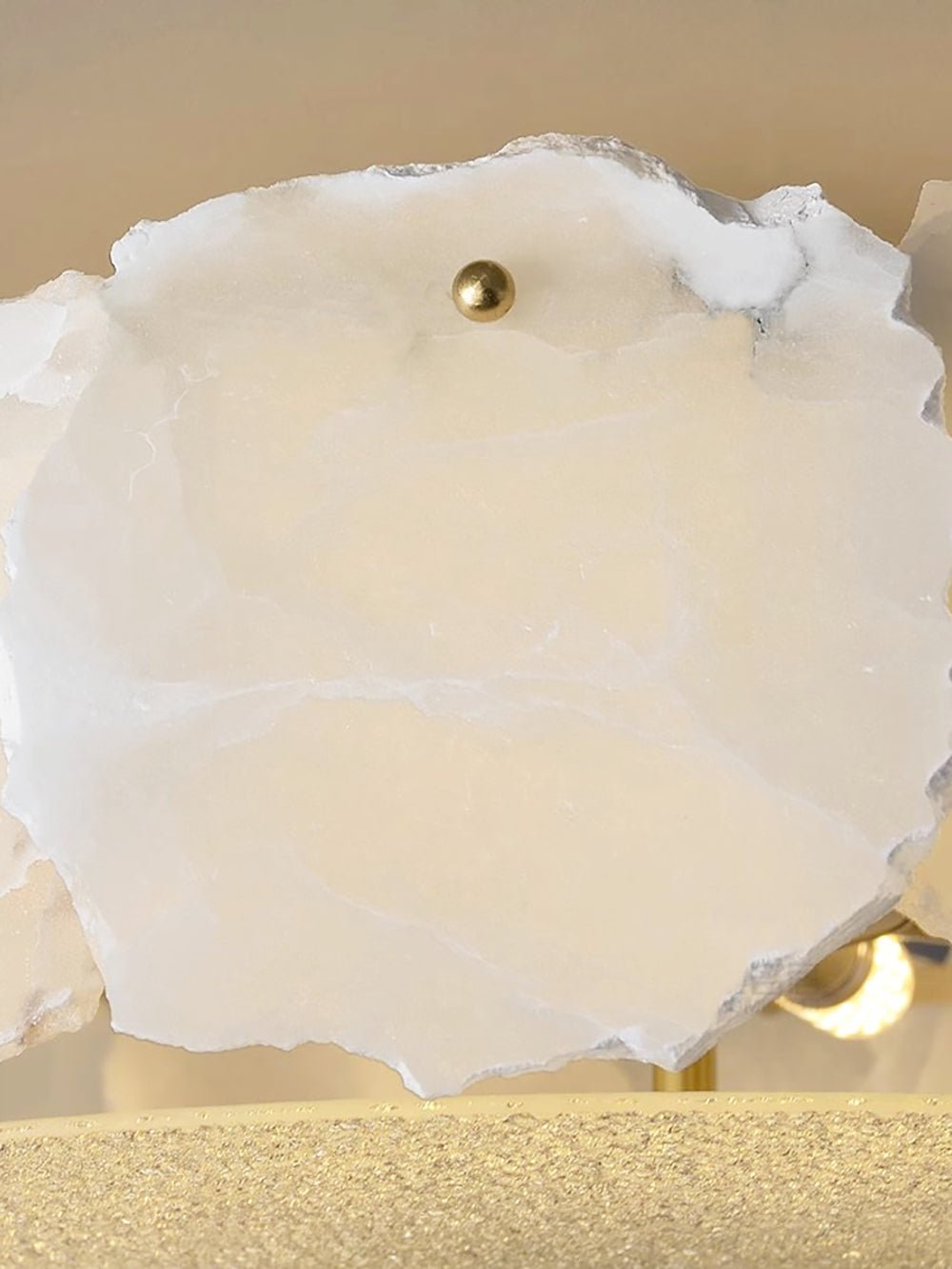 Peld Alabaster flache Deckenleuchte