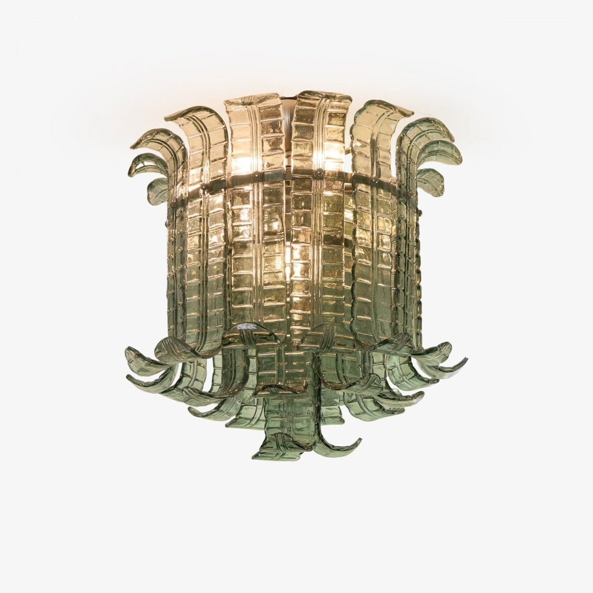 Eirisora Deckenleuchte Murano-Glas-Blütenpaneel Vintage