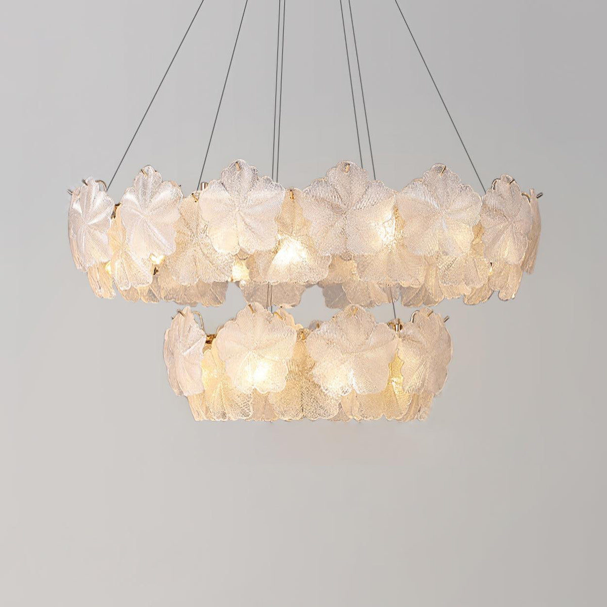 Vitheir Kronleuchter aus Glas in Blumenform