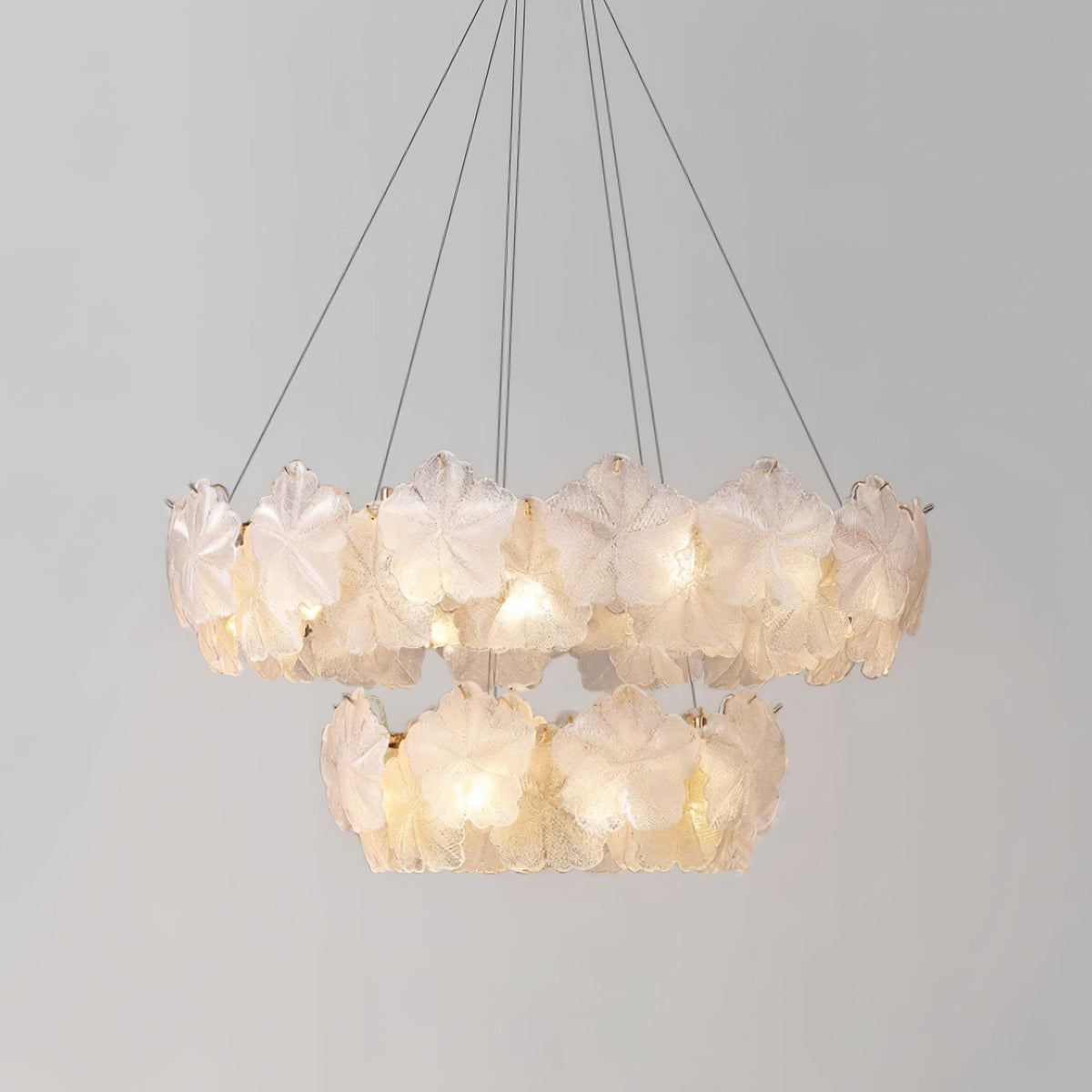 Vitheir Kronleuchter aus Glas in Blumenform