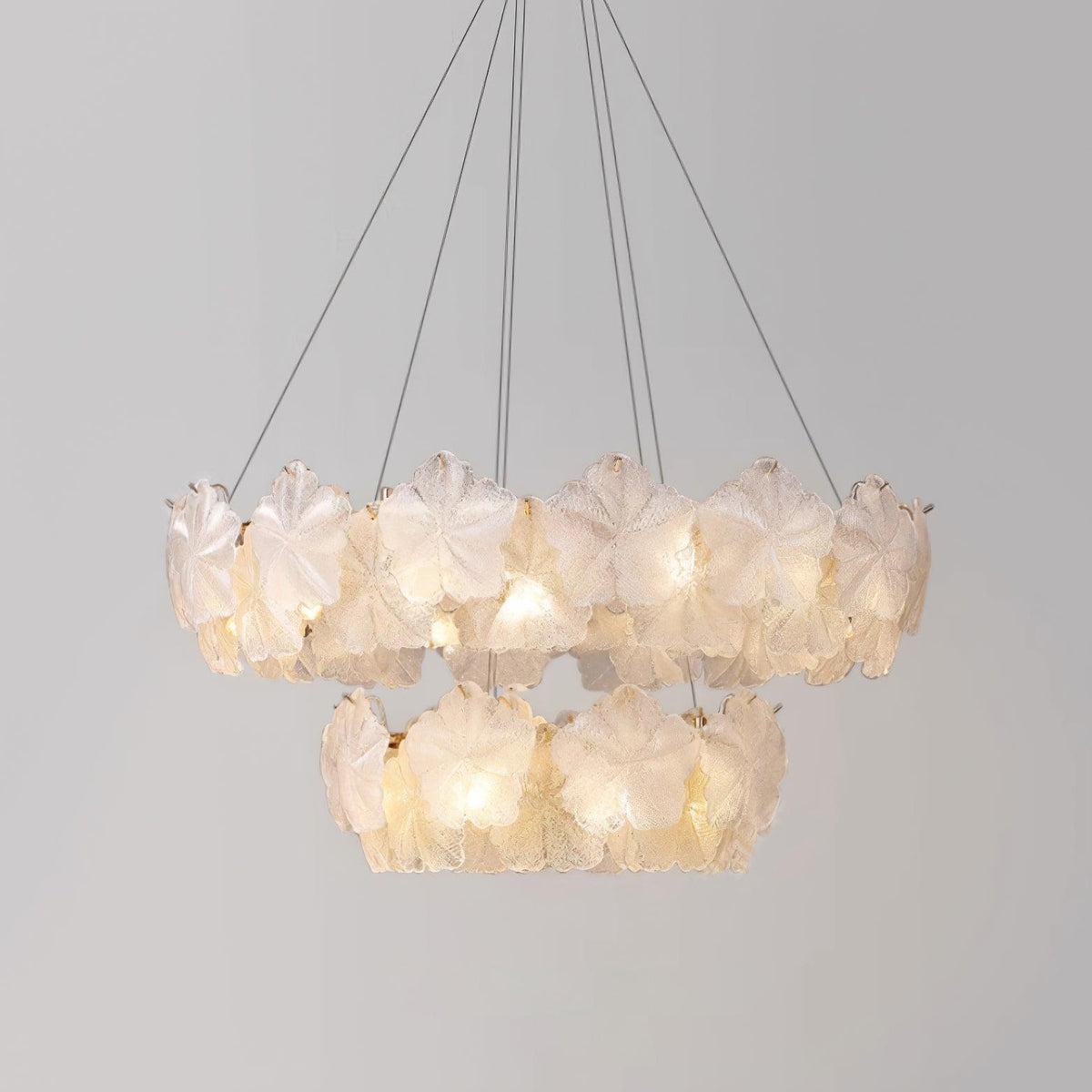 Vitheir Kronleuchter aus Glas in Blumenform