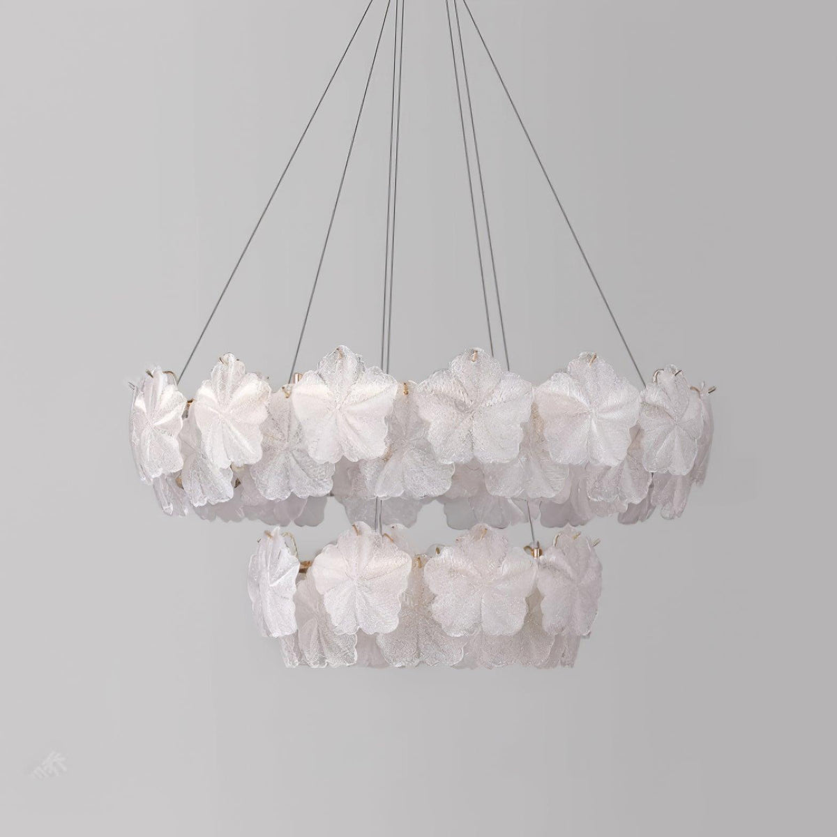 Vitheir Kronleuchter aus Glas in Blumenform