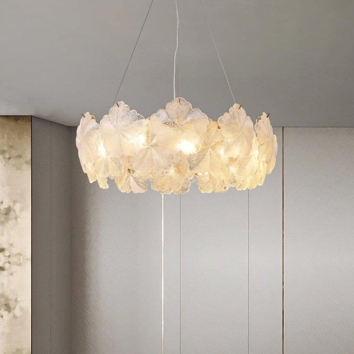 Vitheir Kronleuchter aus Glas in Blumenform