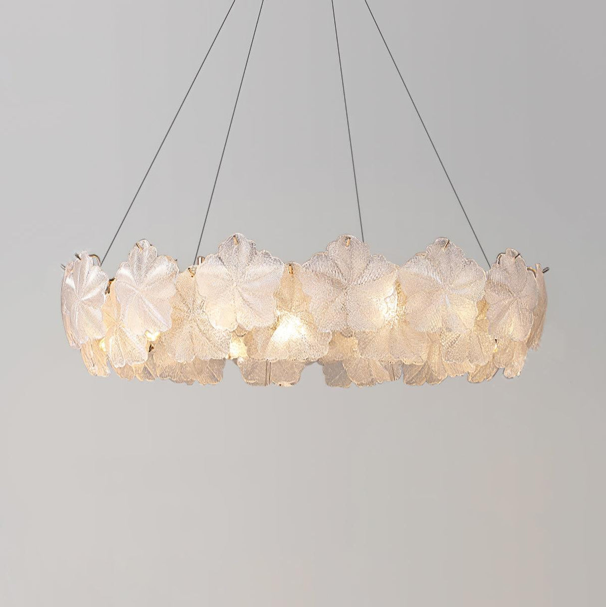 Vitheir Kronleuchter aus Glas in Blumenform