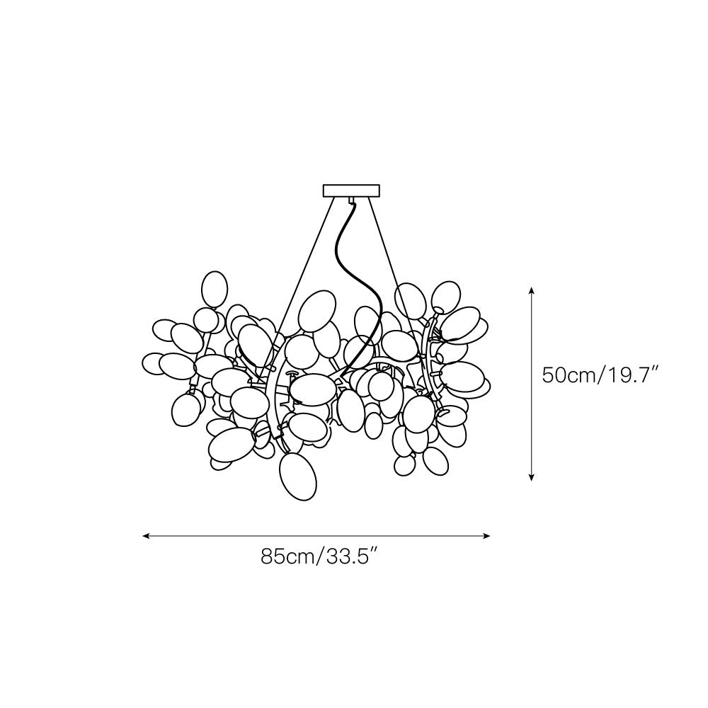 Lioraaria Kronleuchter aus Glas