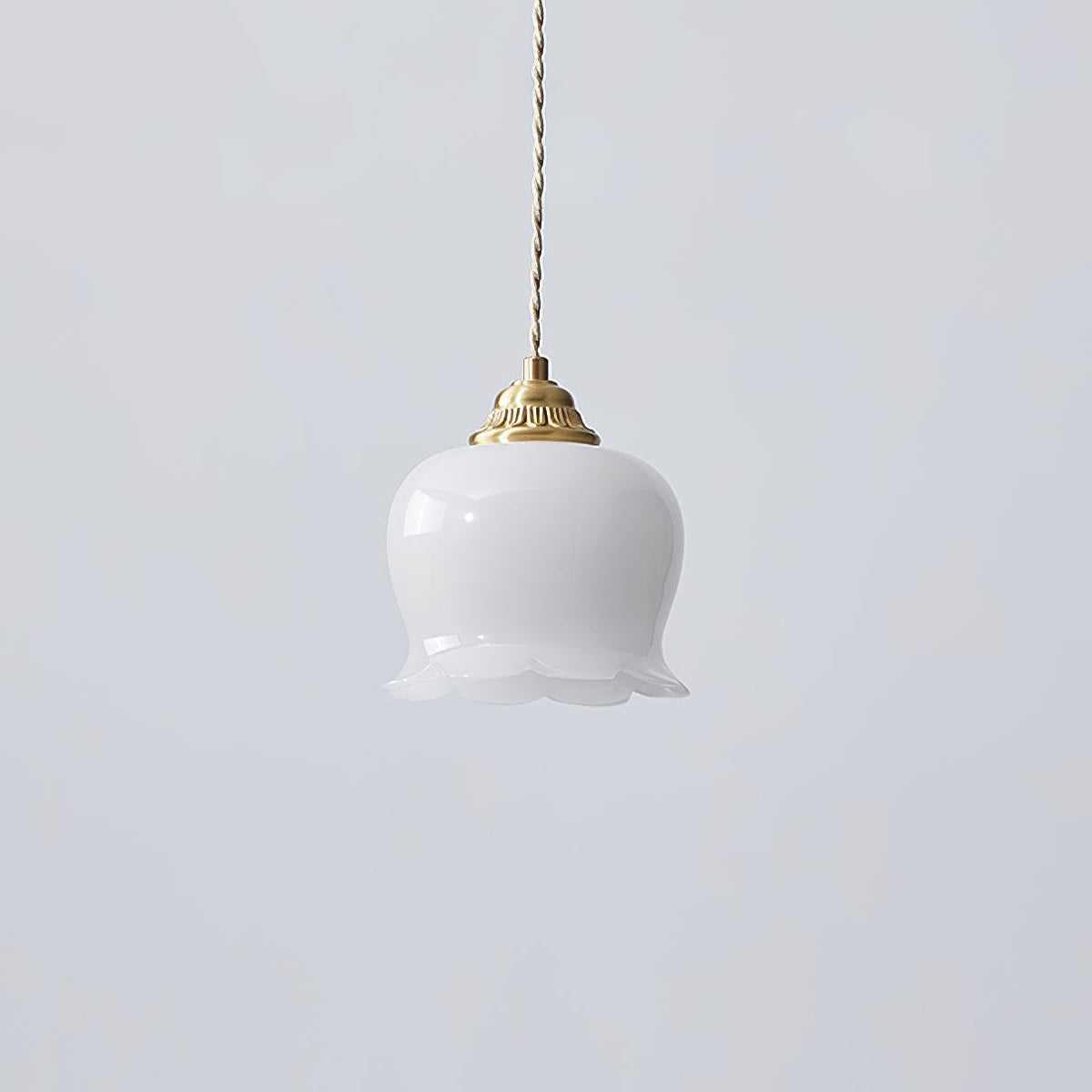 Veloza Pendelleuchte aus Messing und Kunstharz im Glam-Stil