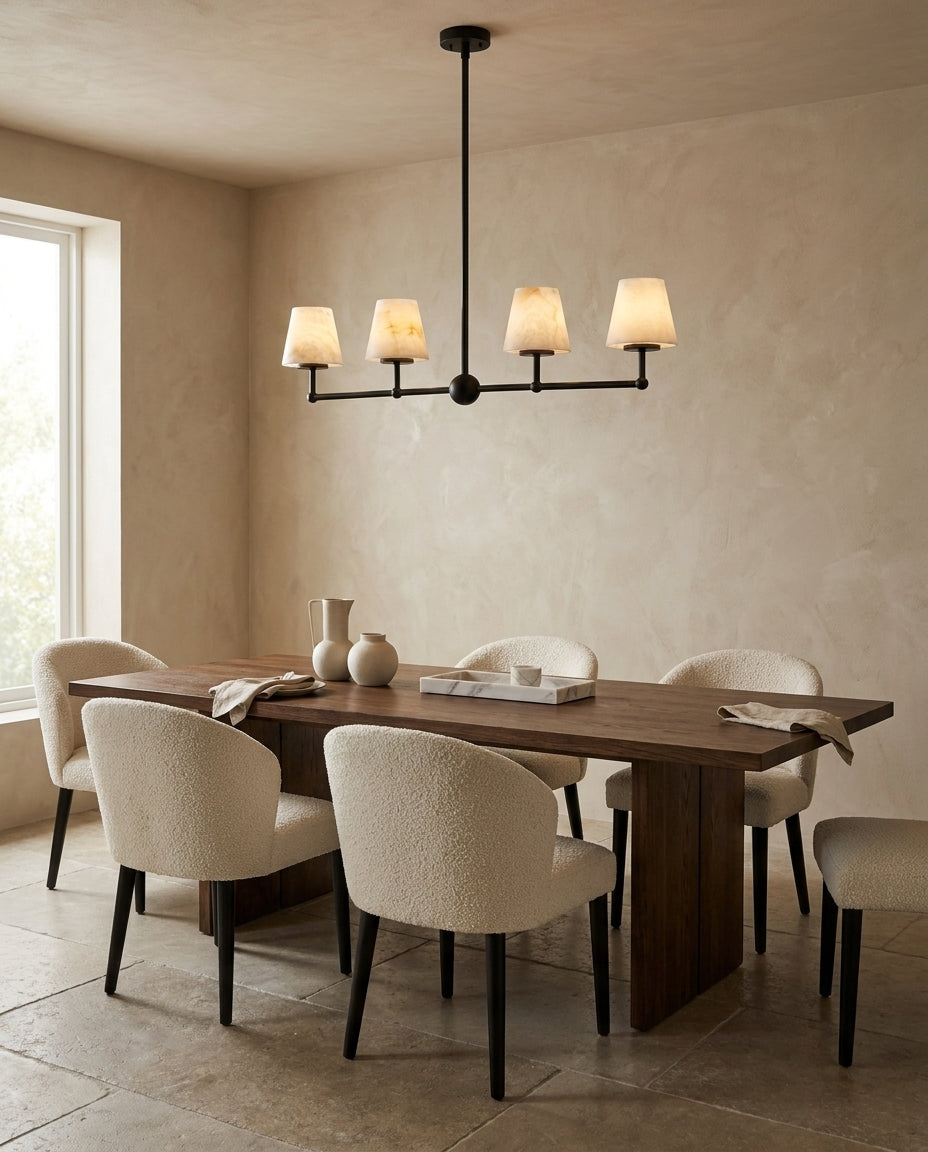Eastvale9 Alabaster-Kronleuchter