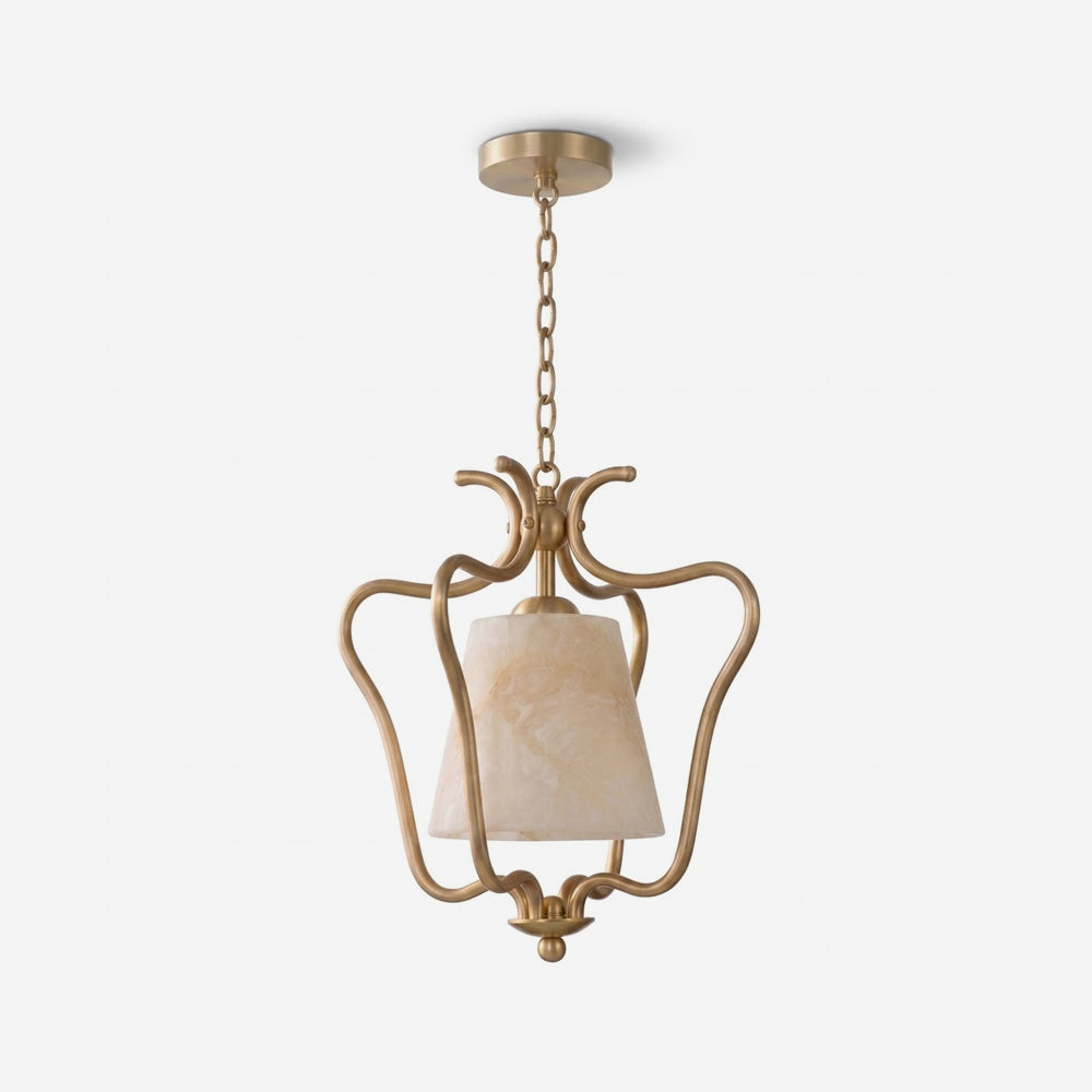 Ashenford Alabaster-Pendelleuchte