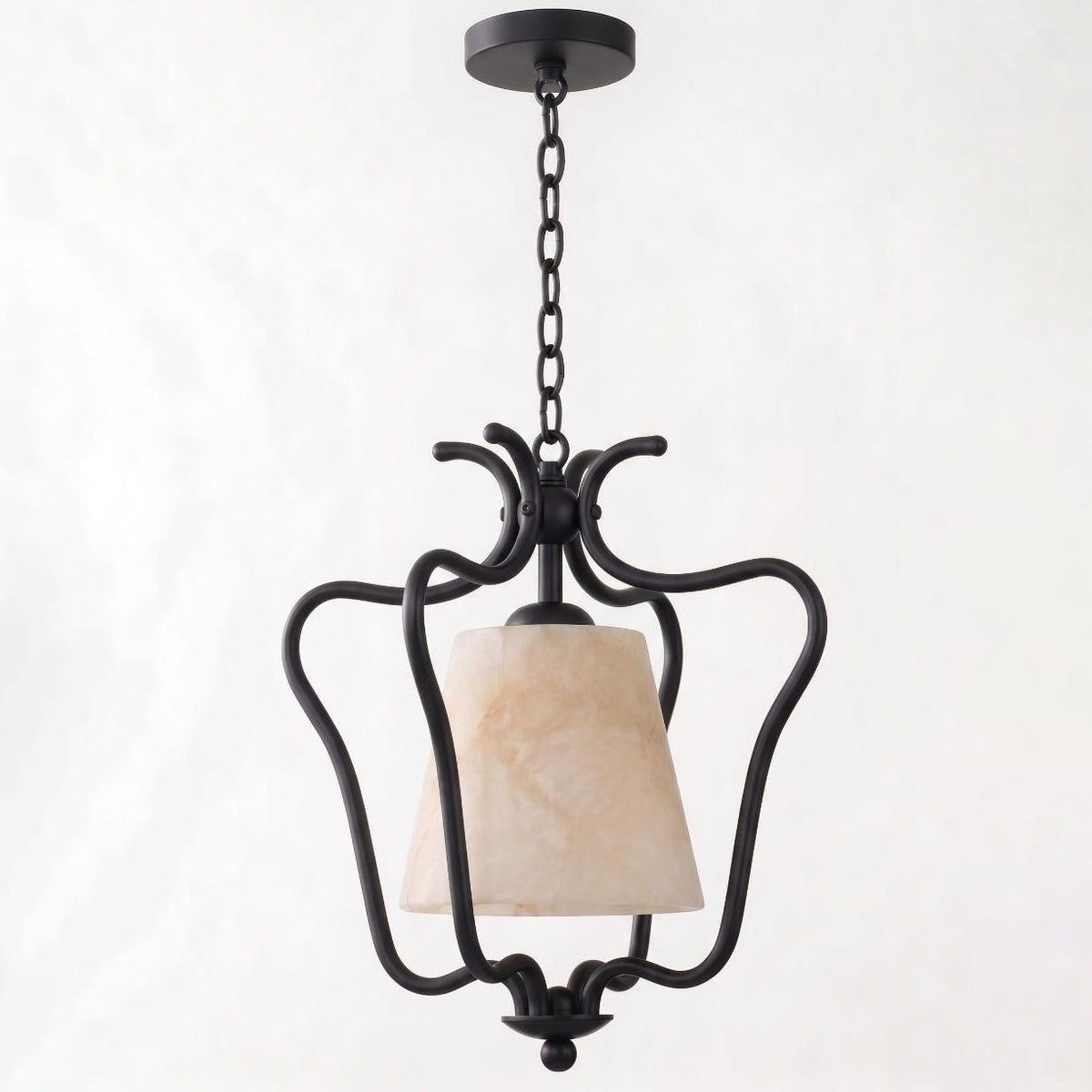Ashenford Alabaster-Pendelleuchte
