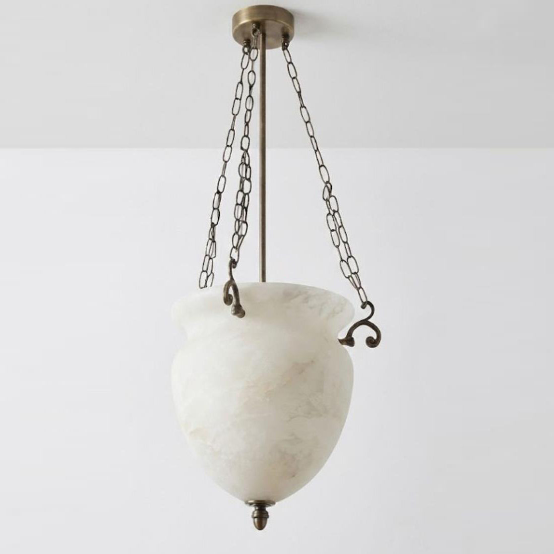 Ashcombe Alabaster-Pendelleuchte