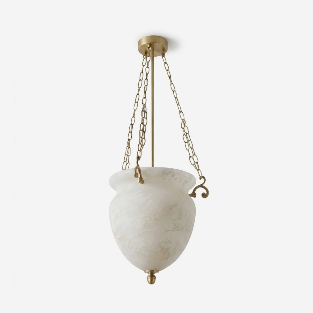 Ashcombe Alabaster-Pendelleuchte