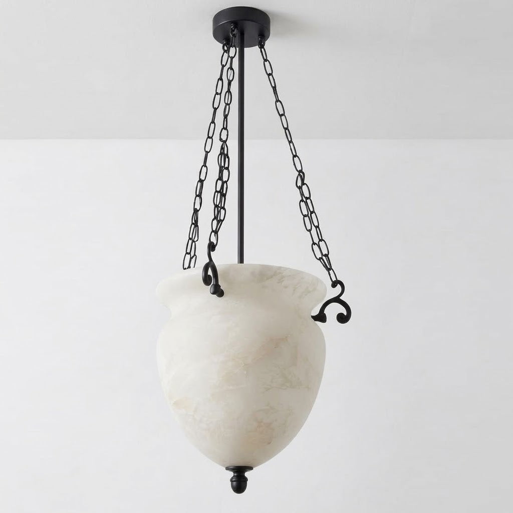 Ashcombe Alabaster-Pendelleuchte