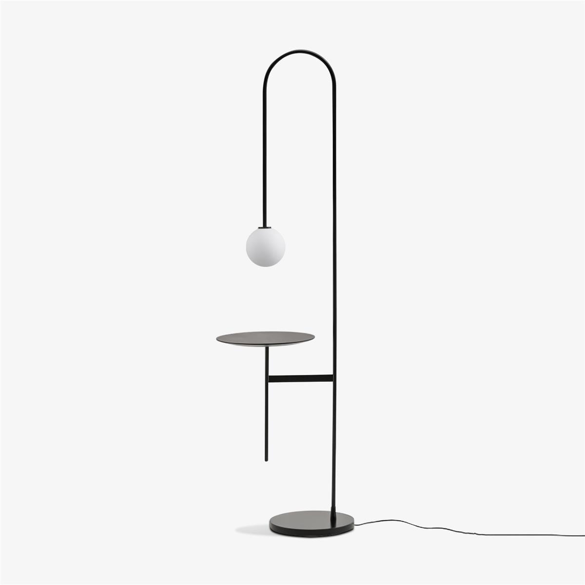 Celonce Stehleuchte aus Glas im minimalistischen Stil
