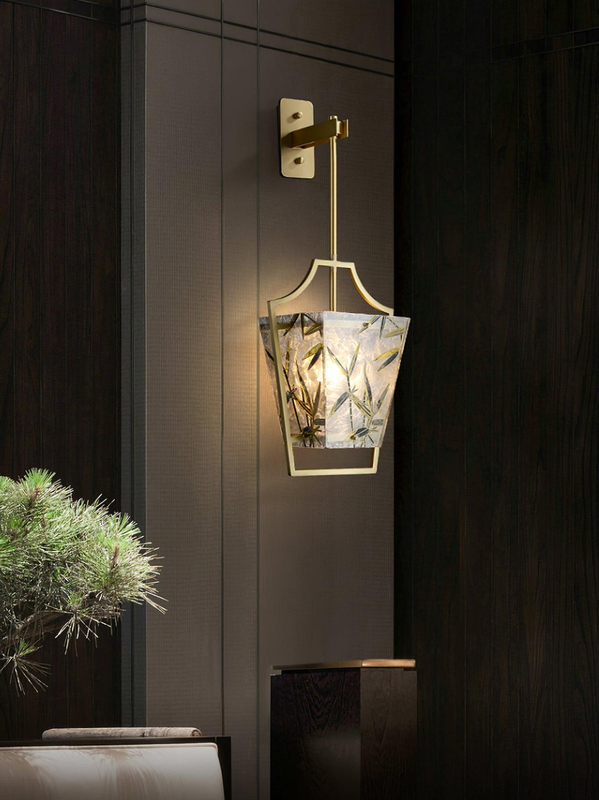 Zenith elegante Messing-Wandleuchte