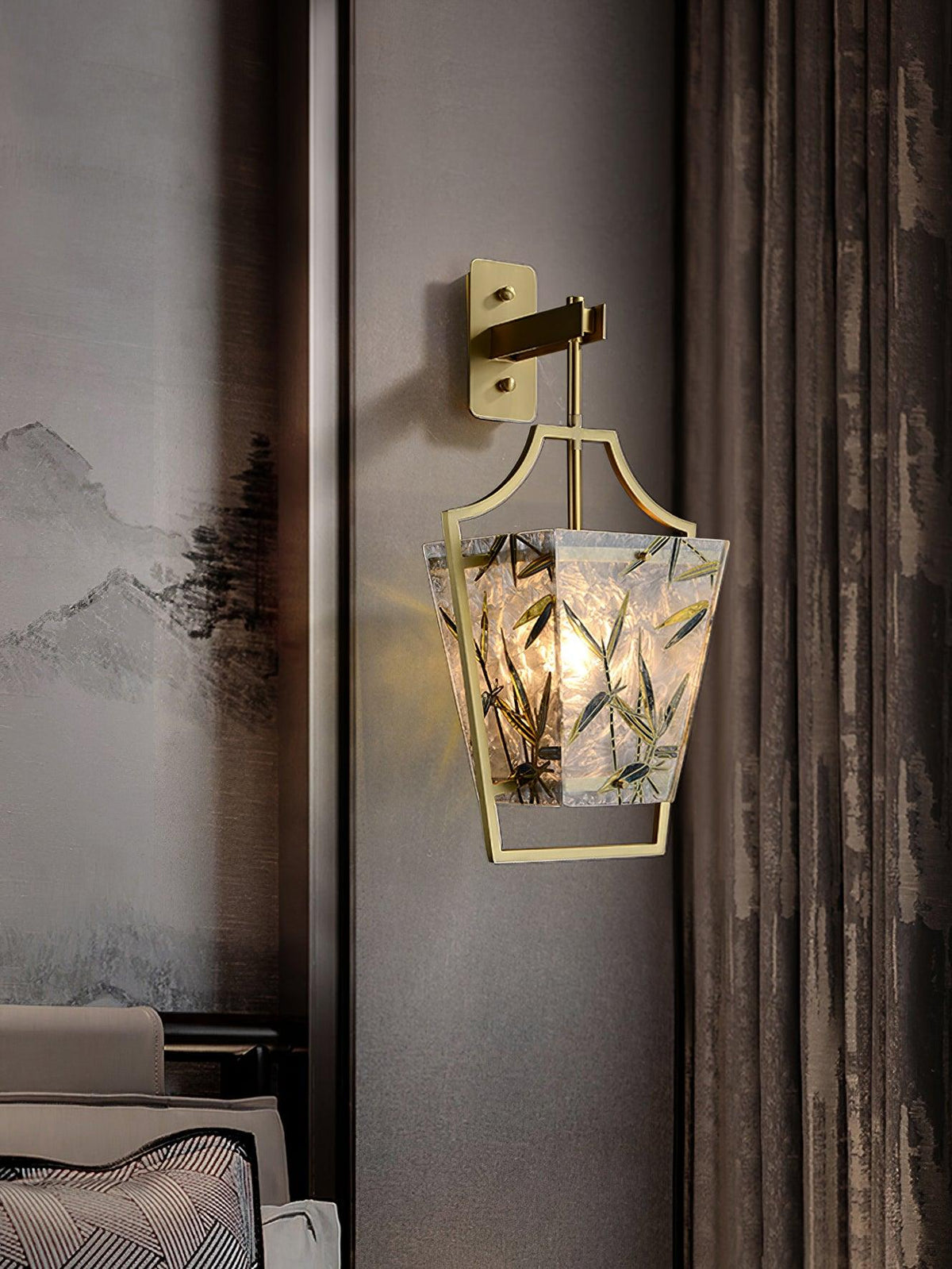 Zenith elegante Messing-Wandleuchte